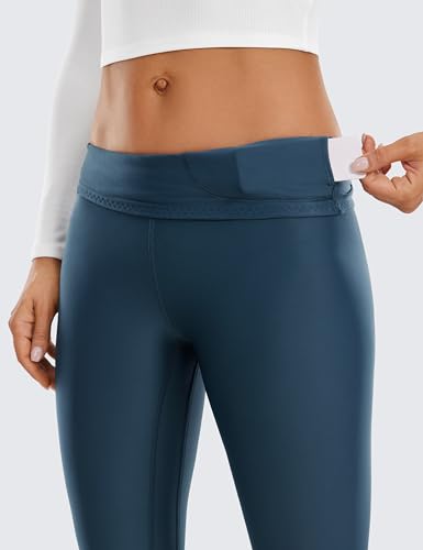 Image of CRZ YOGA Fleece Thermal Leggings 28'' | Thermal, Casual, Full Length, Winter, for Women