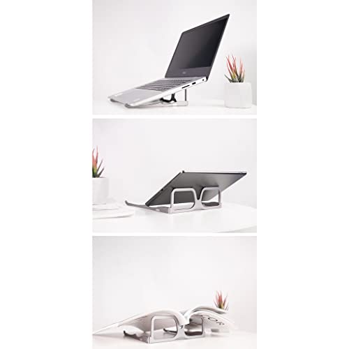 Soporte plegable para portátil de aleación de aluminio plano gris 4