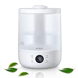 Aiheal Humidifiers for Bedroom Large Room, 4.5L Top Fill Cool Mist Ultrasonic Humidifier for Plants