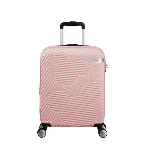 American Tourister Mickey Clouds Spinner S - Equipaje de Mano Extensible (55 cm, 38/45 L), Color Rosa, Rosa Mickey Rose Cloud, S (55 cm - 38/45 L), Equipaje para niños