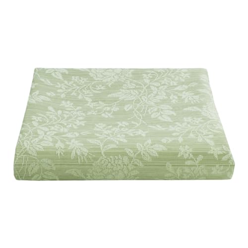 Tela jacquard con estampado floral, tela damasco para decoración del hogar, manteles, cojines, cortinas, 280 cm de altura, color verde, metro 100 x 280 cm