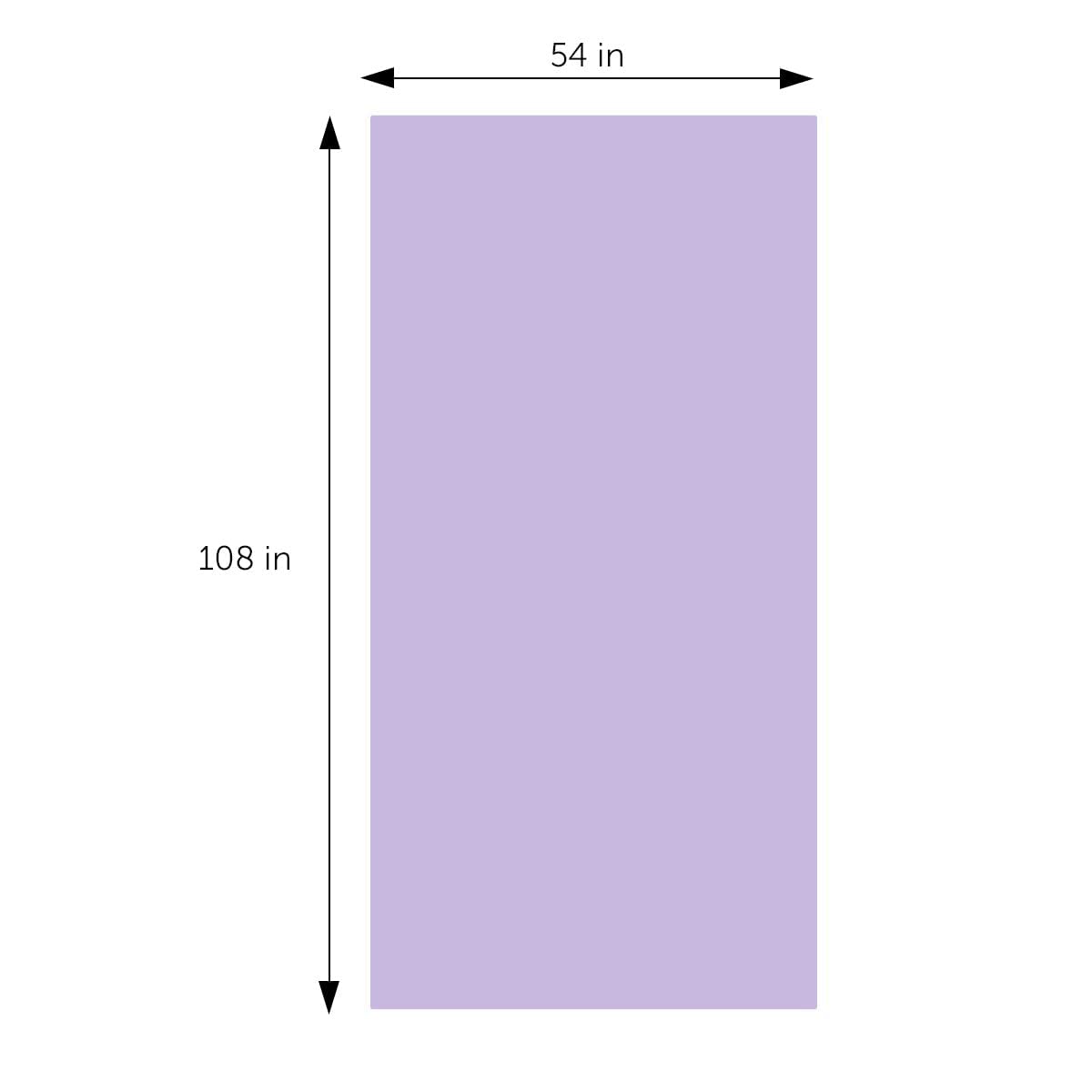 DecorRack Rechteckige Tischdecken – BPA-freier Kunststoff, 137,2 x 274,3 cm, Esstisch-Abdeckung für Partys, Picknick, Camping und Outdoor, Einweg oder wiederverwendbar in Hellviolett, 12 Stück