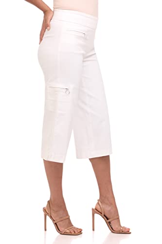 Rekucci Women's EcoCosy Comfort Modern Cargo Capri Pant2
