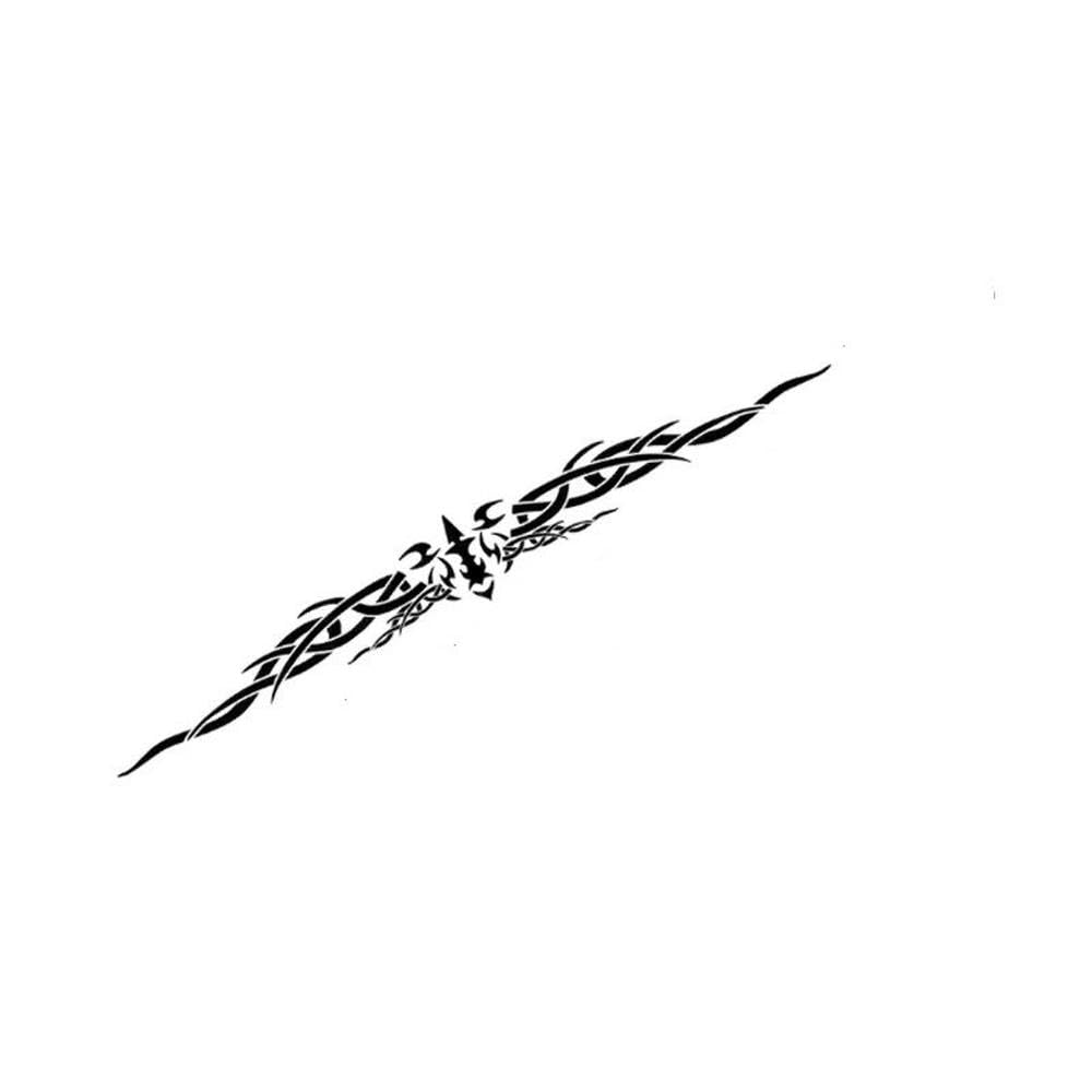 Auto Accessory Car Body Sticker Decal Vinyl Waterproof Non-Fading Windshield Reflective Personalized Auto Decor Accessories(Glossy Black)