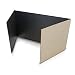 Flipside Products Economical Study Carrel Black Corrugated Pack of 24 (18222)