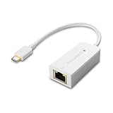 Cable Matters USB C to Ethernet Adapter (USB C to Gigabit Ethernet Adapter) in White - USB-C & Thunderbolt 3 Port Compatible for MacBook Pro, Dell XPS 13/15, HP Spectre x360, Surface Book 2 and More