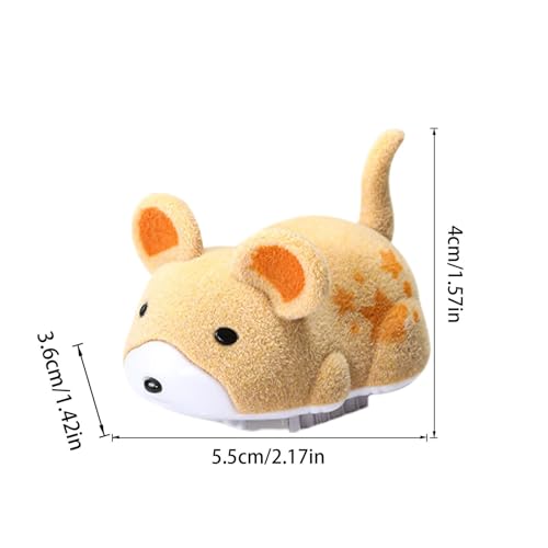 Hamsters de pelúcia barulhentos para gatos, brinquedo interativo para ratos para gatos - Simulação d