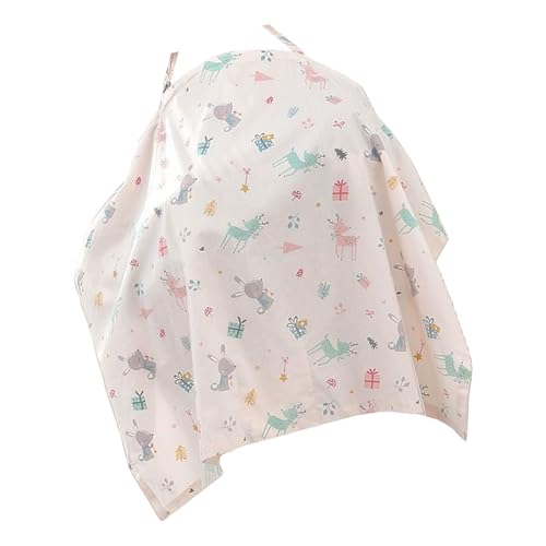 Qoukonao Couvre-Allaitement pour Allaitement Maternel, Coton Doux pour Discrétion lors des Tétées, Voile Léger Respectueux de la Peau Style Cape pour...