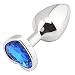 AKStore Small Super Quality Deluxe Steel Fetish Plug Anal Butt Jewelry for Fetish Kinky Sex Love Games Personal Sex Massager Good Valentine 'S / Birthday Gift(Blue)
