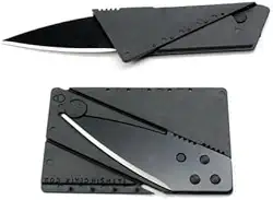 Canivete Cartão Dobrável de Bolso Portátil em Aço Inoxidável | Compacto, Leve e Seguro | Ideal para Camping, Viagens e Uso Diário