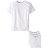 Hanes Ultimate Men’s Ultimate Tagless Slim Fit Crew Undershirt-4-pack-Multiple Colors (All Black, All White)