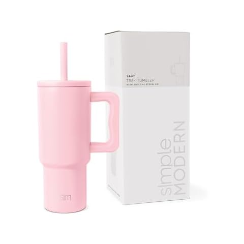 Simple Modern Kids 24 oz Tumbler with Handle and Silicone Straw Lid Cover