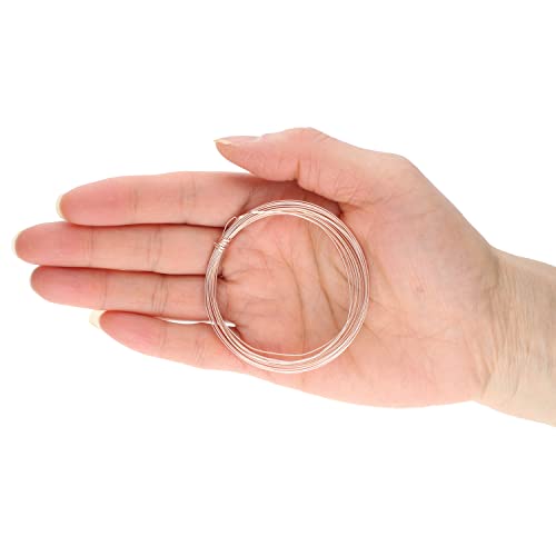 The Beadsmith Half-Round Craft Wire - Soft Temper Jewelry Wire, Rose Gold Color, 21 Gauge, 4 Yards - Image 3