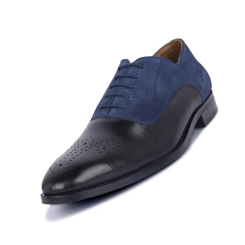 Image of LOUIS STITCH Men's Formal Shoes | Handcrafted European Leather Brogues | Lace-Up Style for Business, Formal (LSEUBGSU)