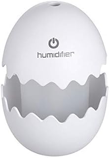 JY&WIN Humidificateurs d'air, purificateur d'air, air Frais Mini USB Fun Oeuf veilleuse humidificateurs d'air Mini veilleuse colorée Maison Filtre à air purificateur d'air de Voiture, Blanc