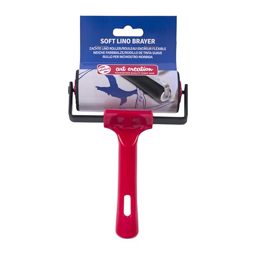 Rouleau lino brayer soft Talens Art Creation pour atelier linogravure
