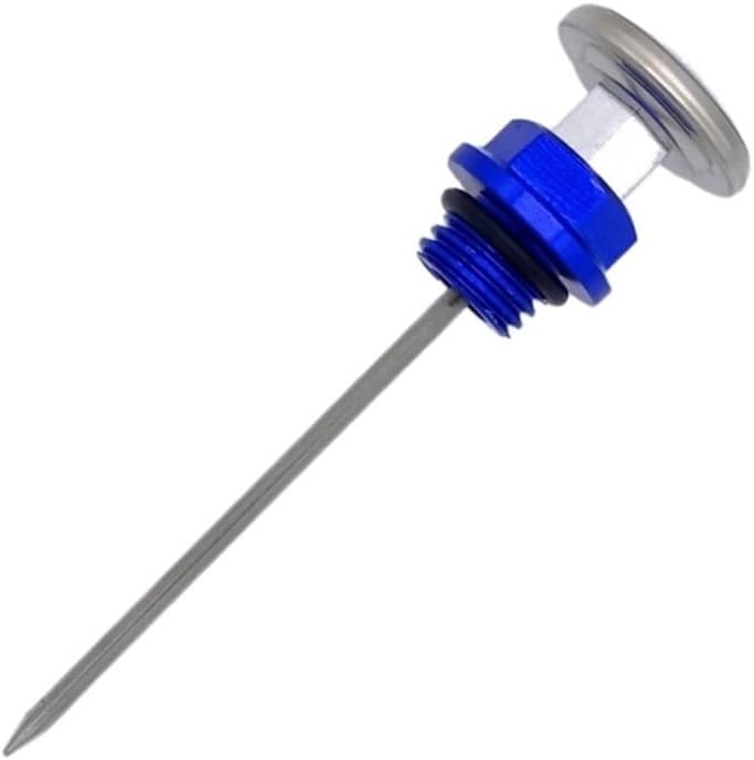 Oil Dipstick For 110Cc For 125Cc Motorcycle Accessories Oil Cap Tank Temperature Gauge Engine Dipstick Fuel Oil Level Gauge Dipstick(Red)