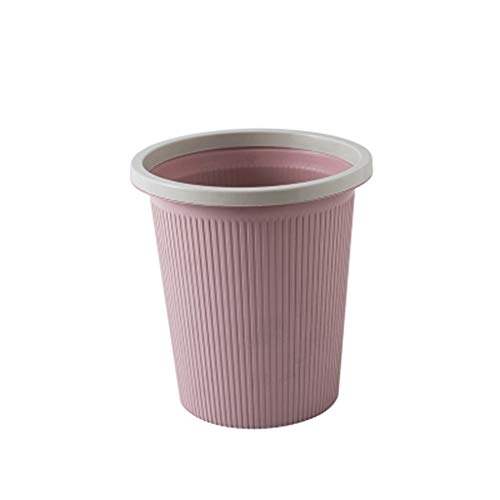 Botes De Basura, Cesto De Basura con Contenedor De Basura A Presión, Contenedores De Basura De 2,6 Galones para Baño, Cocina, Hogar, Dormitorio, Azul, 2,6 Galones, Rosa,Pink-2.6Gal