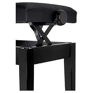 Classic Cantabile Banc de piano deux places noir brillant - Les Beatles, Paul McCartney, John Lennon, RIngo Starr, George Harrison Classic Cantabile Banc de piano deux places noir brillant – Image 7