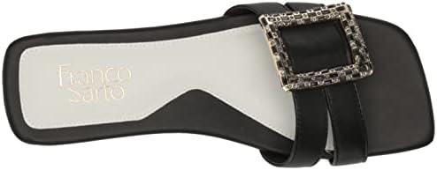 Franco Sarto Womens Nalani Jeweled Slide Sandal Black Leather 9 M | Image 4