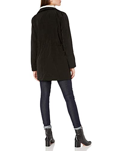 Fleet Street Ltd. Women's Hooded Anorak, Black, Large #TOP2