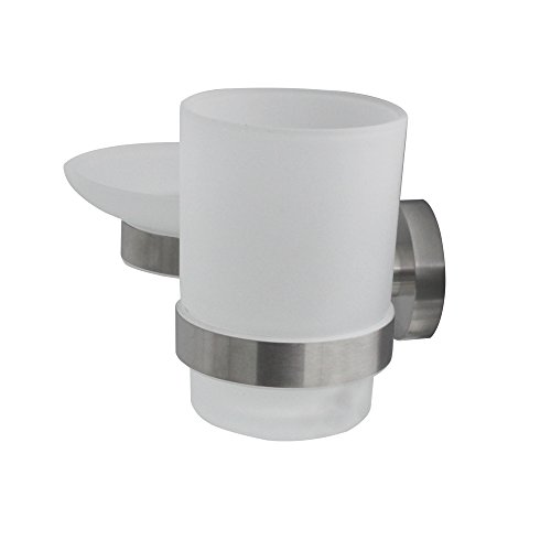Xvl Wall-Mounted Toothbrush Holder And Soap Dish Two Function Brushed Sus304 Stainless Steel #TOP5