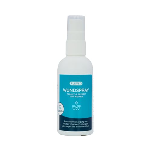 Wundspray ohne Alkohol (75 ml) | Made in Germany | Wundreinigungsspray für Erwachsene und Kinder - Reinigung von Wunden und leichten Verbrennungen, Wundheilspray, Wundreinungung, Wund Spray