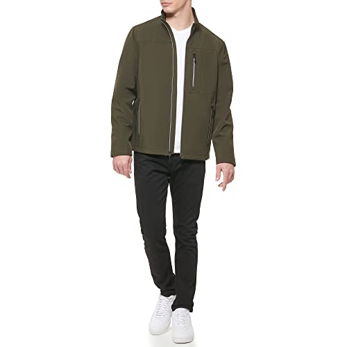 Image of GUESS Men's Softshell Long Sleeve 1 Chest Pocket Jacket