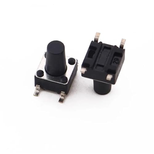 Interruptor de botón táctil ligero pulsador SMD 6x6x5mm microinterruptor tact switch 4
