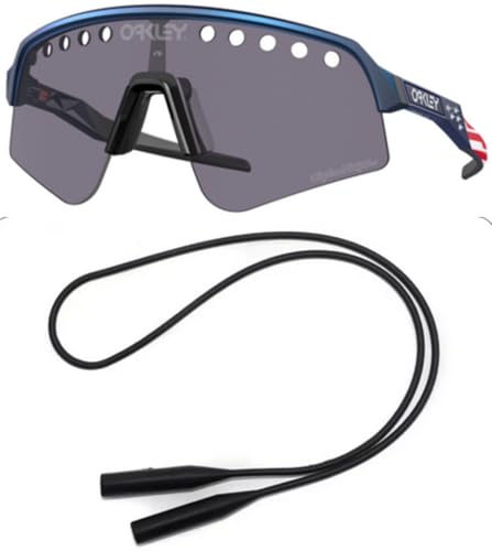 Oakley OO9465 Sunglasses Bundle: OO 9465 SUTRO LITE SWEEP 946528 Tld Blue Colorshift/Prizm Grey Policarbonate Standard and Universal Anti-slip Silicone Leash2