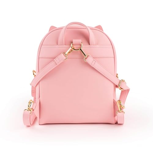 BelugaDesign Anime Cat Backpack | Kitty Cute Kawaii Cutecore Anime Bag | Large Pink Purple Pastel School Supplies for Kids Girls Teens Women | Y2K Hello Travel Everyday Bow Ear Eye Faux Leather4