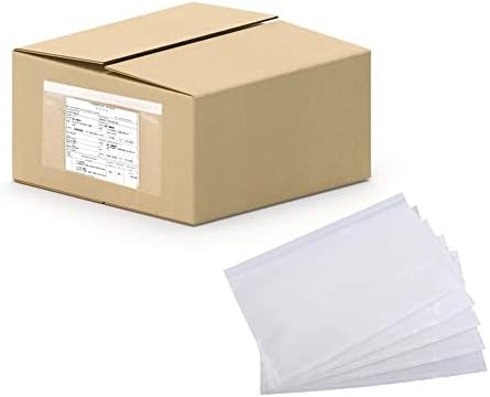 OausTect 6" x 9" Packing Slip Envelope Pouches,Clear Adhesive Top Loading Packing List - 100 Packs