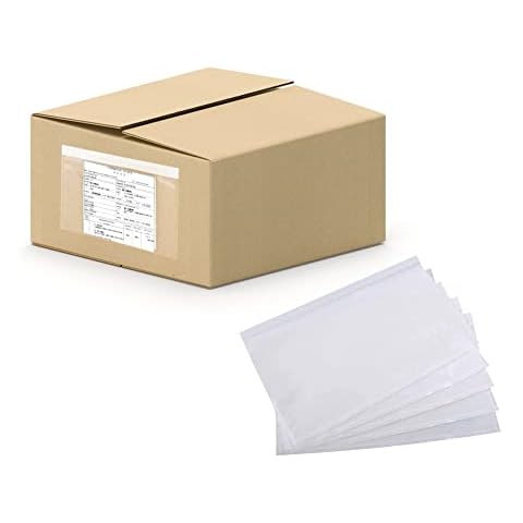 OausTect 6" x 9" Packing Slip Envelope Pouches,Clear Adhesive Top Loading Packing List - 200 Packs, Shipping Label Sleeves Cover