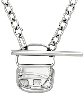 Diesel Men's Stainless Steel Necklace (Model: DX1593040), One Size, Stainless Steel, No Gemstone