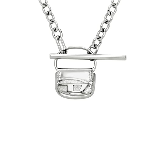 Diesel Men's Stainless Steel Necklace (Model: DX1593040), One Size, Stainless Steel, No Gemstone