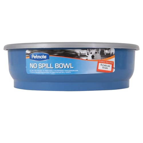 Petmate No Spill Bowl,Blue
