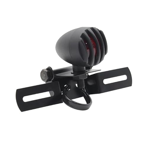 Feu stop arrière de moto rouge pour rouler en bobber au look vintage