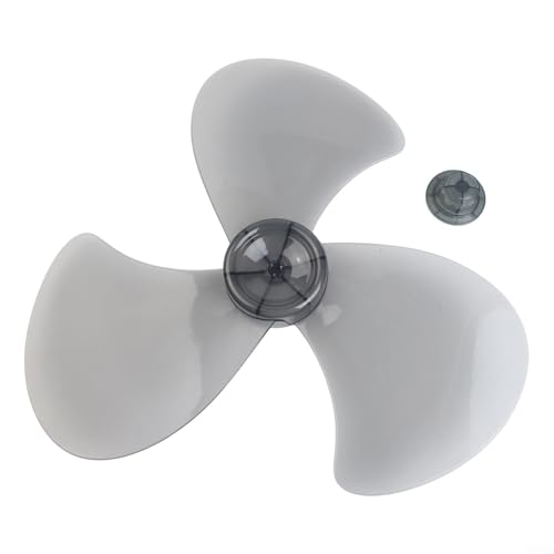 Cuchillas de ventilador de repuesto para ventiladores de pedestal de 16 pulgadas, hoja de plástico de 3 hojas con cubierta de tuerca, fácil instalación, flujo de aire silencioso, compatible con