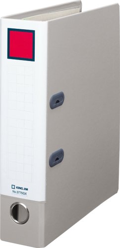 Classeur à anneaux King Jim GX type D A4S gris pour gain de place