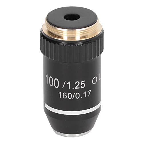 Objectif 100x microscope Lyrlody en laiton de haute précision avec traitement de ressort