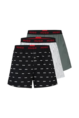 Preisvergleich Produktbild Hugo Herren Woven Triplet Boxer_Short, Black1, L EU
