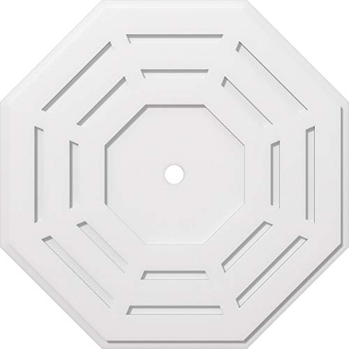 Ekena Millwork CMP36WN-02000 Westin Architectural Grade PVC Contemporary Urethane Ceiling Medallions 36"OD x 2"ID x 14 1/4"C x 1"P