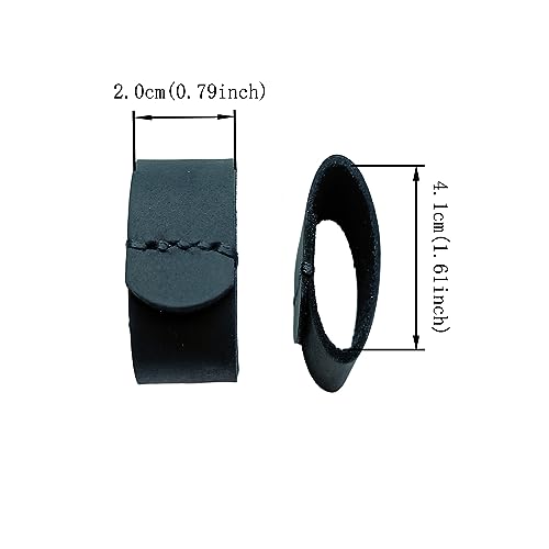 4 Packs Handmade Sewn leather Belt Loops keeper elastic belt keepers for men and women2