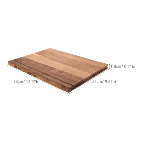 Tabla de cortar de madera para cocina, utensilio multipropósito para carnes 3
