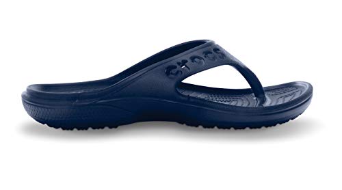 Image of crocs Unisex Baya Navy Flip Flops Thong Sandals - M9W11