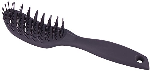 1 gebogene Frisör-Ventbürste, Barber Curved Vent Brush, Salon-Föhnbürste – antistatisch (1 Bürste)