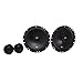 JBL Stage1 601C 2-Wege KFZ Soundsystem von Harman Kardon - 200 Watt Komponenten Auto Lautsprecher Boxen Set mit 16 - 17 cm Einbau Autolautsprecher und Hochtöner, Black