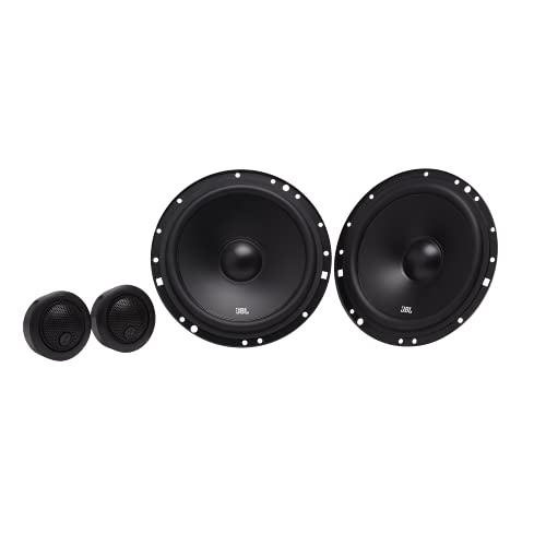JBL Stage1 601C 2-Wege KFZ Soundsystem von Harman Kardon - 200 Watt Komponenten Auto Lautsprecher Boxen Set mit 16 - 17 cm Einbau Autolautsprecher und Hochtöner, Black