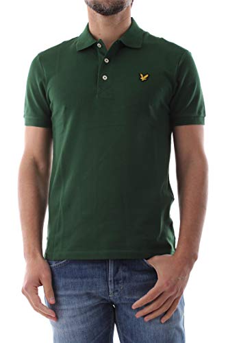 Polo LYLE&SCOTT Men W510 Green anti-déformation et respirant pour homme