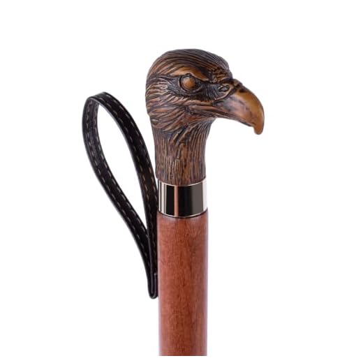 FootFitter Wooden-Style Long-Handled Shoe Horn, Wood, Eagle, 21"